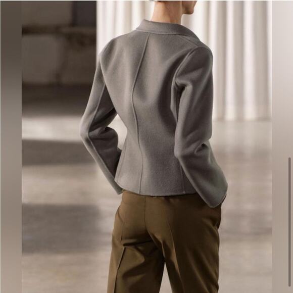 Zara Double Faced Fitted Blazer Size Medium - Picture 7 of 13